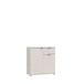 Kommode >GANYMEDE< 2 Türen, 1 Schublade, in sandfarbig - 80,1x82,3x34,1cm (BxHxT)