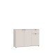 Sideboard >GANYMEDE< 3 Türen, 1 Schublade, in sandfarbig - 119,8x82,3x34,1cm (BxHxT)