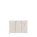 Sideboard >GANYMEDE< 3 Türen, 1 Schublade, in sandfarbig - 119,8x82,3x34,1cm (BxHxT)