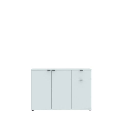 Sideboard >GANYMEDE< 2 Türen, 1 Schublade, in Secret grey - 119,8x82,3x34,1cm (BxHxT)