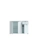 Sideboard >GANYMEDE< 2 Türen, 1 Schublade, in Secret grey - 119,8x82,3x34,1cm (BxHxT)