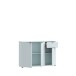 Sideboard >GANYMEDE< 2 Türen, 1 Schublade, in Secret grey - 119,8x82,3x34,1cm (BxHxT)