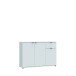 Sideboard >GANYMEDE< 2 Türen, 1 Schublade, in Secret grey - 119,8x82,3x34,1cm (BxHxT)