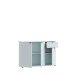 Sideboard >GANYMEDE< 2 Türen, 1 Schublade, in Secret grey - 119,8x82,3x34,1cm (BxHxT)