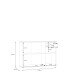 Sideboard >GANYMEDE< 2 Türen, 1 Schublade, in Secret grey - 119,8x82,3x34,1cm (BxHxT)