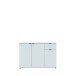 Sideboard >GANYMEDE< 2 Türen, 1 Schublade, in Secret grey - 119,8x82,3x34,1cm (BxHxT)