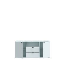 TV-Schrank >GANYMEDE< 2 Türen, 2 Schubladen, in Secret grey - 129,8x63,1x41,3cm (BxHxT)