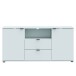 TV-Schrank >GANYMEDE< 2 Türen, 2 Schubladen, in Secret grey - 129,8x63,1x41,3cm (BxHxT)