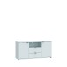 TV-Schrank >GANYMEDE< 2 Türen, 2 Schubladen, in Secret grey - 129,8x63,1x41,3cm (BxHxT)