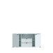 TV-Schrank >GANYMEDE< 2 Türen, 2 Schubladen, in Secret grey - 129,8x63,1x41,3cm (BxHxT)