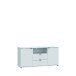 TV-Schrank >GANYMEDE< 2 Türen, 2 Schubladen, in Secret grey - 129,8x63,1x41,3cm (BxHxT)