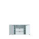 TV-Schrank >GANYMEDE< 2 Türen, 2 Schubladen, in Secret grey - 129,8x63,1x41,3cm (BxHxT)