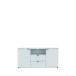 TV-Schrank >GANYMEDE< 2 Türen, 2 Schubladen, in Secret grey - 129,8x63,1x41,3cm (BxHxT)