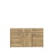 Sideboard >AKINORI< 3 Schübe, 2 Türen, Mauvella Eiche Dekor - 149,8x85,6x41,8cm (BxHxT)