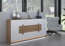 Sideboard >ATTENTION< 3 Türen, 1 Schub, LED,...