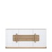 Sideboard >ATTENTION< 3 Türen, 1 Schub, LED, Eiche Dekor / Weiß - 194,6x91,6x41,5cm (BxHxT)