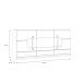 Sideboard >ATTENTION< 3 Türen, 1 Schub, LED, Eiche Dekor / Weiß - 194,6x91,6x41,5cm (BxHxT)