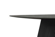 Esstisch >TOBELO< Designergestell, anthrazit marmoriert, Keramik - 180x76x90cm (BxHxT)