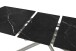 Kulissen-Esstisch >VANINO< ausziehbar 230cm, schwarz marmoriert, Keramik - 180/230x76x90cm BxHxT
