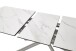 Kulissen-Esstisch >VANINO< ausziehbar 230cm, weiß marmoriert, Keramik - 180/230x76x90cm (BxHxT)