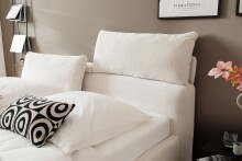 Stauraumbett >Malindi< Liegefläche 180x200 cm, in Beige - 196x120x233cm (BxHxT)