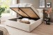 Stauraumbett >Malindi< Liegefläche 180x200 cm, in Beige - 196x120x233cm (BxHxT)