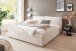 Stauraumbett >Malindi< Liegefläche 180x200 cm, in Beige - 196x120x233cm (BxHxT)
