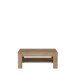 Couchtisch >ATTENTION< 1 Ablageboden, Riviera Eiche Dekor - 110x45,5x60cm (BxHxT)