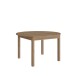Kulissen-Esstisch >ATTENTION< rund, ausziehbar 165cm, Riviera Eiche Dekor - 78,1/165x130cm (HxD)