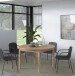 Kulissen-Esstisch >ATTENTION< rund, ausziehbar 165cm, Riviera Eiche Dekor - 78,1/165x130cm (HxD)