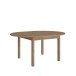 Kulissen-Esstisch >ATTENTION< rund, ausziehbar 165cm, Riviera Eiche Dekor - 78,1/165x130cm (HxD)