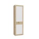 Garderobenschrank >BACCIO< 1 Tür, Stange, Weiss/ Artisan Eiche Dekor - 58,3x196,8x33,8cm (BxHxT)