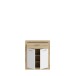 Schuhkommode >BACCIO< 2 Türen, 1 Schub, Weiss/ Artisan Eiche Dekor - 83x98,2x33,8cm (BxHxT)