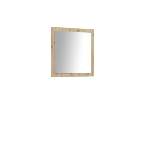 Garderobenspiegel >BACCIO< Spiegel / Artisan Eiche Dekor umrandet - 83x88x1,8cm (BxHxT)