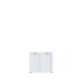 Waschbeckenunterschrank >LOKKO< 2 Türen, in Weiss - 69,9x62,5x31,3cm (BxHxT)