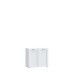 Waschbeckenunterschrank >LOKKO< 2 Türen, in Weiss - 69,9x62,5x31,3cm (BxHxT)