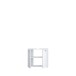 Waschbeckenunterschrank >LOKKO< 2 Türen, in Weiss - 69,9x62,5x31,3cm (BxHxT)