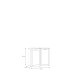 Waschbeckenunterschrank >LOKKO< 2 Türen, in Weiss - 69,9x62,5x31,3cm (BxHxT)