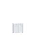 Waschbeckenunterschrank >LOKKO< 2 Türen, in Weiss - 69,9x62,5x31,3cm (BxHxT)
