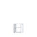 Waschbeckenunterschrank >LOKKO< 2 Türen, in Weiss - 69,9x62,5x31,3cm (BxHxT)