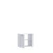 Waschbeckenunterschrank >LOKKO< 2 Türen, in Weiss - 69,9x62,5x31,3cm (BxHxT)