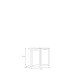 Waschbeckenunterschrank >LOKKO< 2 Türen, in Weiss - 69,9x62,5x31,3cm (BxHxT)