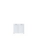 Waschbeckenunterschrank >LOKKO< 2 Türen, in Weiss - 69,9x62,5x31,3cm (BxHxT)