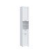 Seitenschrank >LOKKO< 2 Türen, 1 Schub, 2 Fächer, Weiss - 35,2x190,5x31,3cm (BxHxT)