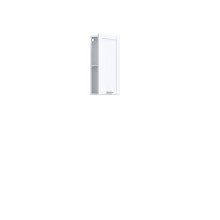 Hängeschrank >LOKKO< 1 Tür, 1 Boden, in Weiss - 35,2x70,6x22,1cm (BxHxT)