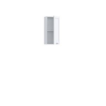Hängeschrank >LOKKO< 1 Tür, 1 Boden, in Weiss - 35,2x70,6x22,1cm (BxHxT)