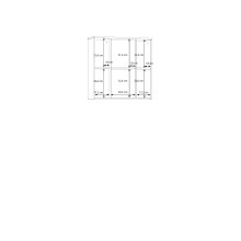 Badezimmerspiegelschrank >LOKKO< 3 Türen, grifflos, Weiss / Spiegel - 69,9x70,3x22,1cm (BxHxT)