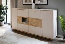 Sideboard >LOUOTO< 4 Türen, sandfarbig /...