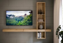 Wandpaneel >LOUOTO< 4 Fächer, Artisan Eiche Dekor - 225x171,1x25,1cm (BxHxT)