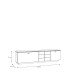 Lowboard >LOUOTO< 2 Türen, 1 Klappe, sandfarbig/Artisan Eiche - 224,8x57,7x41,6cm BxHxT